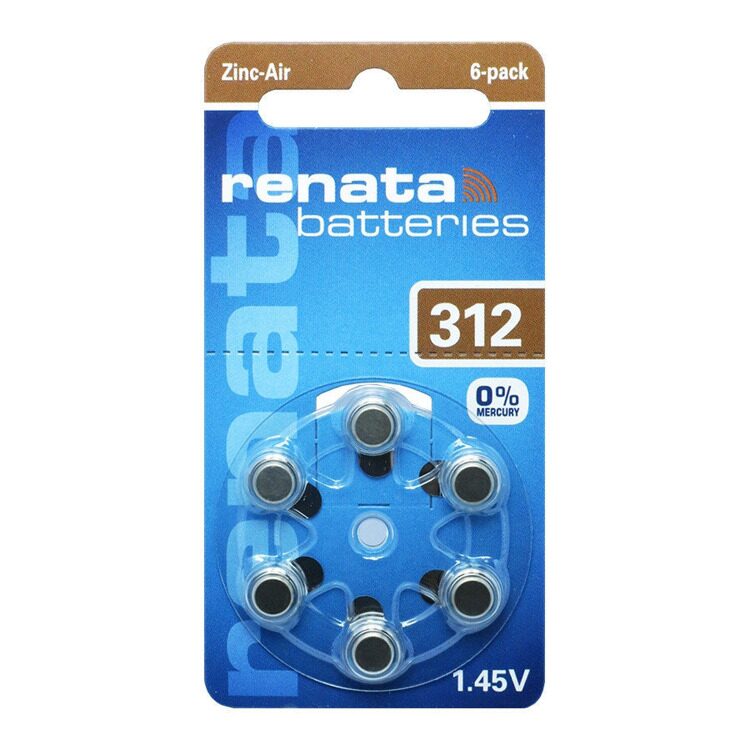 Батарейка ZA 312 для слух. ап. RENATA
